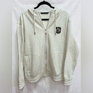 Sean John Grey Zip Up Men’s Streetwear Hoodie Sweatshirt Pockets L